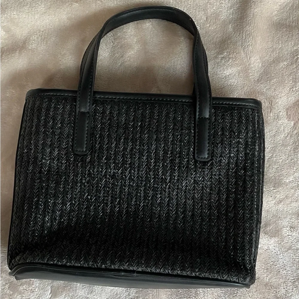 Nine West Black Textured Tote